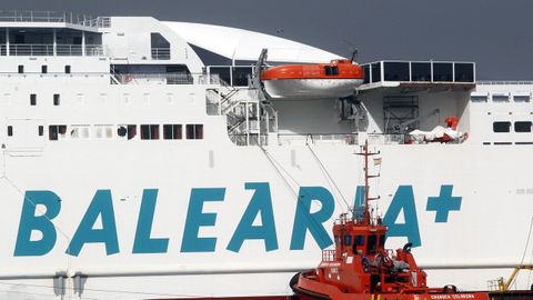 Un ferry de la compa��a Bale�ria, en una imagen de archivo
