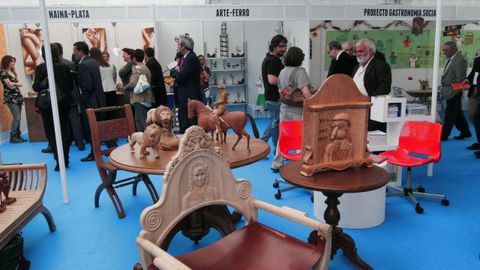 Imagen de archivo de una feria de industria, comercio y artesanía celebrada en Bergondo