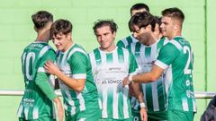 Jugadores de la UD Somozas