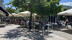 El Malec�n de O Barco es por tradici�n uno de los espacios m�s recurridos para el terraceo. A iinales de mayo, con la Fase 2, abrieron los bares