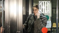 Marga Garau, madre de Nadia, a la salida de los juzgados despus de que le quitasen la custodia de la pequea. 