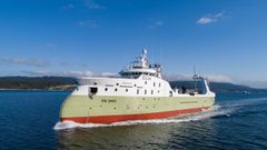 El buque Prion, construido en Nodosa, es uno de los congeladores m�s modernos construidos en Espa�a y pertenece a�una sociedad participada por el grupo vigu�s Pescapuerta.