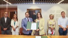 Sinatura do pacto do galego entre o PP e o PSdeG.