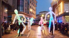 Un aspecto de la cabalgata de Reyes de Chantada del 5 de enero del 2023