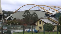 La estructura de color amarilla es un s�mbolo de la central