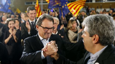 Artur Mas durante el acto de Democr�cia i Llibertat 