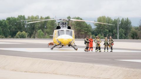 El helipuerto tiene capacidad para cuatro helicpteros