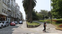 La plaza de Amboage constituir el lmite de la zona de bajas emisiones en A Magdalena.