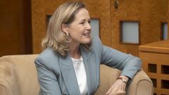La vicepresidenta del Gobierno y ministra de Asuntos Econ�micos, Nadia Calvi�o,