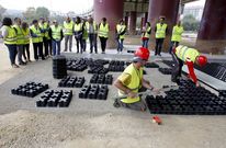 Las obras, que ayer visitaron la conselleira y el alcalde, tienen ya ejecutado el 75 %. 