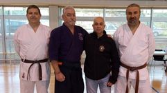 Emilio Losada, Jos� Manuel Fern�ndez y Francisco Molina acompa�an al maestro belga