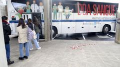 Imagen de archivo de una unidad m�vil de donaci�n de sangre