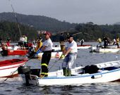 El colectivo de a flote regres� al puerto de Testal animado por las buenas capturas.