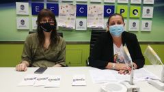 Ada Otero (izquierda) es la coordinadora del CIDES; Yoya Blanco, dirige la concejal�a de Igualdade