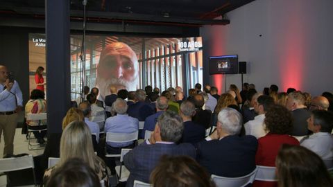 Un momento de la intervenci�n del chef Jos� Andr�s, que provoc� los aplausos del p�blico presente.