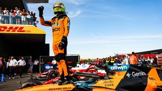 Lando Norris celebra su pole