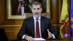 Hist�rico discurso�del rey Felipe VI a los espa�oles por la situaci�n en Catalu�a