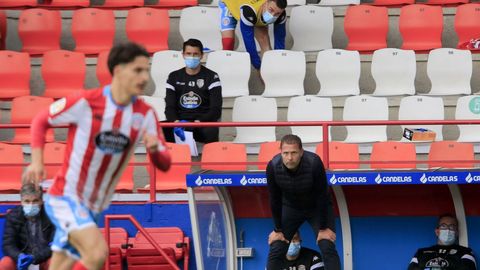 Partido Lugo-Zaragoza sin pblico en el ngel Carro