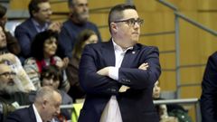 Epi, en el partido del Monbus Obradoiro frente al Palmer Mallorca en Sar