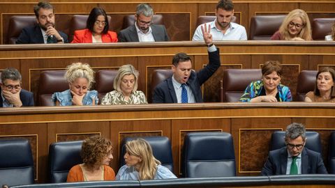 Las vicepresidentas Montero y Díaz, en el Congreso de los Diputados.