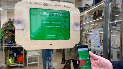 La aplicaci�n para gestionar el aforo de clientes en los comercios de Gij�n