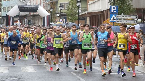 Imagen de la pasada edición de la carrera popular Mar de Boiro.
