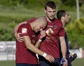 L�grimas en los jugadores del Pontevedra.