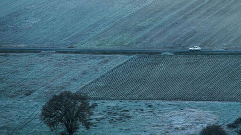 La localidad orensana de Xinzo de Limia lleva registrando los pasados das temperaturas de -5 C