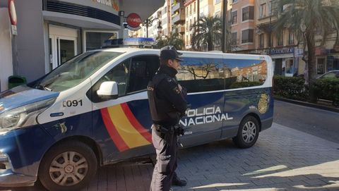 Imagen de una patrulla de la Polica Nacional en Aragn