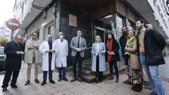 La conselleira Ethel V�zquez, en el centro de salud de A Milagrosa