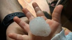 Granizada en la comarca de Pontevedra