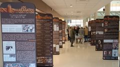 Un aspecto da exposici�n ao seu paso por Ourense