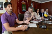 De izquierda a derecha, Casais, Artur Trillo, Rodr�guez, Oliete y Fandi�o, ayer en Cee.
