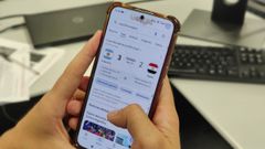 Un usuario, buscando en Google informaci�n sobre el partido del Mundial entre Argentina y Egipto