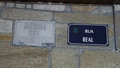 Placa de la r�a Real de Laxe.