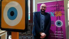 Alejandro D�az Casta�o, en la nueva sede del Festival de Cine de Gij�n en la Antigua Escuela de Comercio