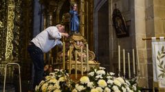 As&iacute; se preparan los pasos de Semana Santa en Celanova