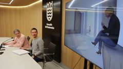 Fern�ndez Lores y Alberto Oubi�a presentaron este mi�rcoles el proyecto del nuevo local social de la parroquia de Bora