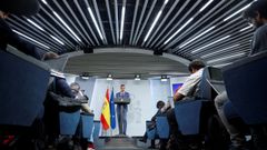 Pedro S�nchez, en su comparecencia de ayer
