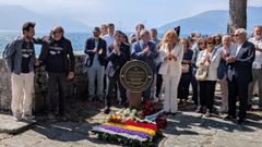 La placa que reconoce a San Sim�n como Lugar de Memoria Democr�tica