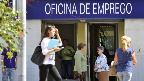 Imagen de archivo de una oficina de empleo en Ferrol. 