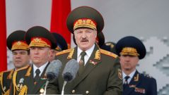 Lukashenko, en el desfile del D�a de la Victoria contra los nazis el pasado a�o
