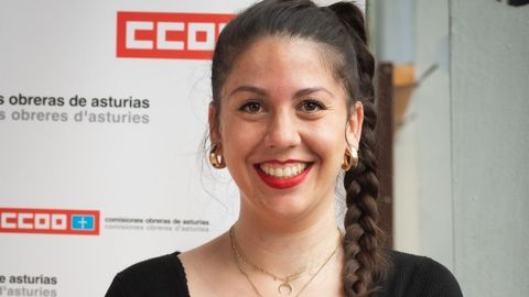 Helena Plaza, del Espacio Joven de Comisiones Obreras