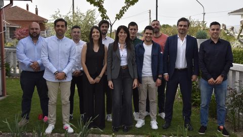 Alcaldes j�venes del PPdG reunidos en Ba�os de Molgas.