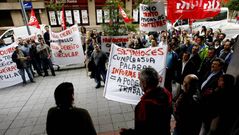 Los trabajadores de Cavima se manifestaron en Ourense