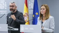El secretario de Estado de Sanidad, Javier Padilla, en la rueda de prensa conjunta con la secretaria general de Protecci�n Civil y Emergencias, Virginia Barcones.