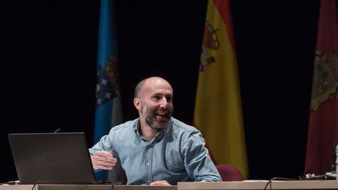 J�come, durante el pleno celebrado en el Auditorio