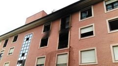 Incendio urbano en Nava