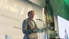 Manuel Quintana Martelo, no acto de presentaci�n do seu libro��Miradas do Cami�o�, celebrado recentemente na Cidade da Cultura de Galicia