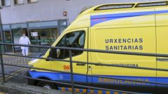 Entrada al servicio de urgencias del hospital Montecelo, en Pontevedra